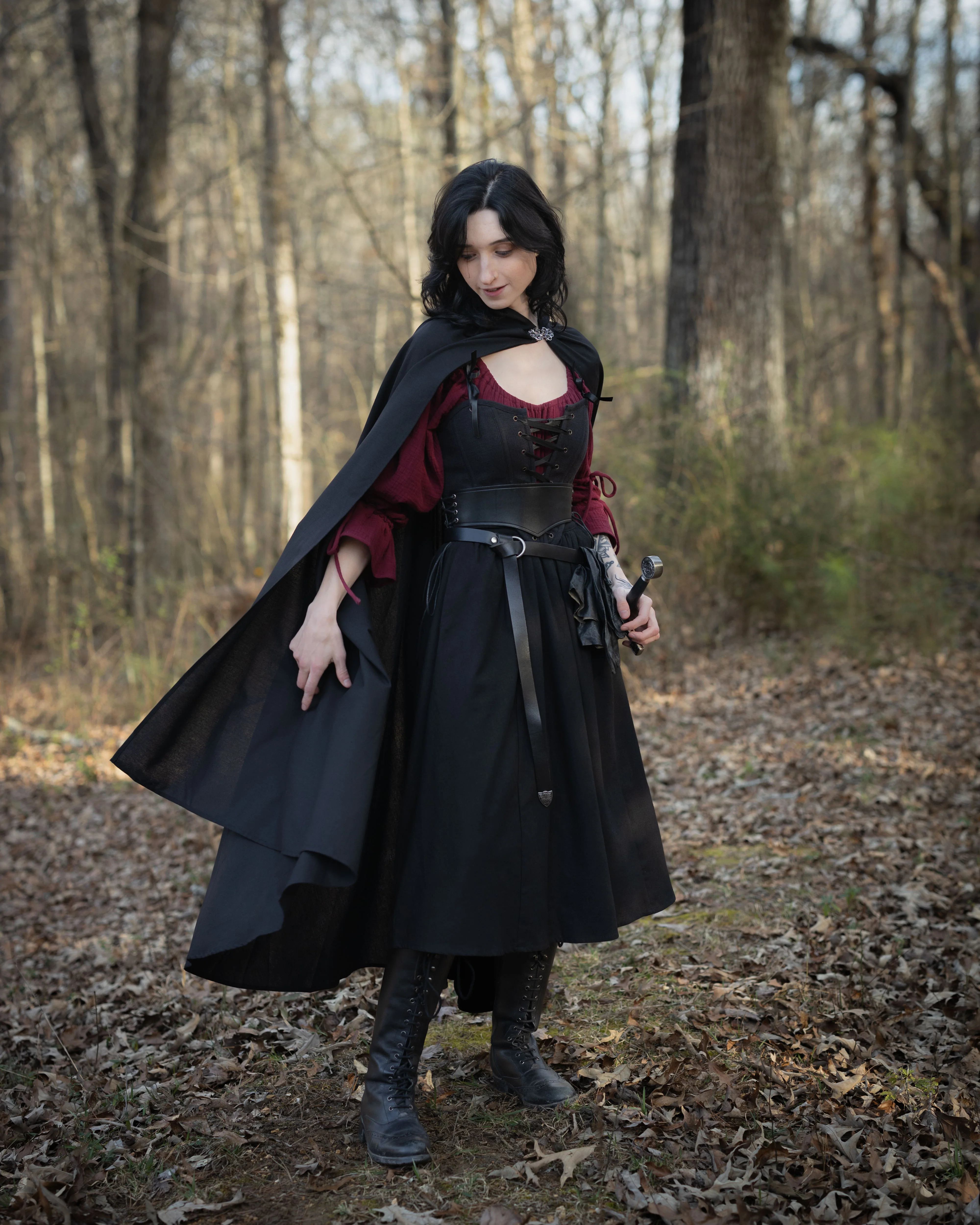 Linen Renaissance Cloak - Image 13