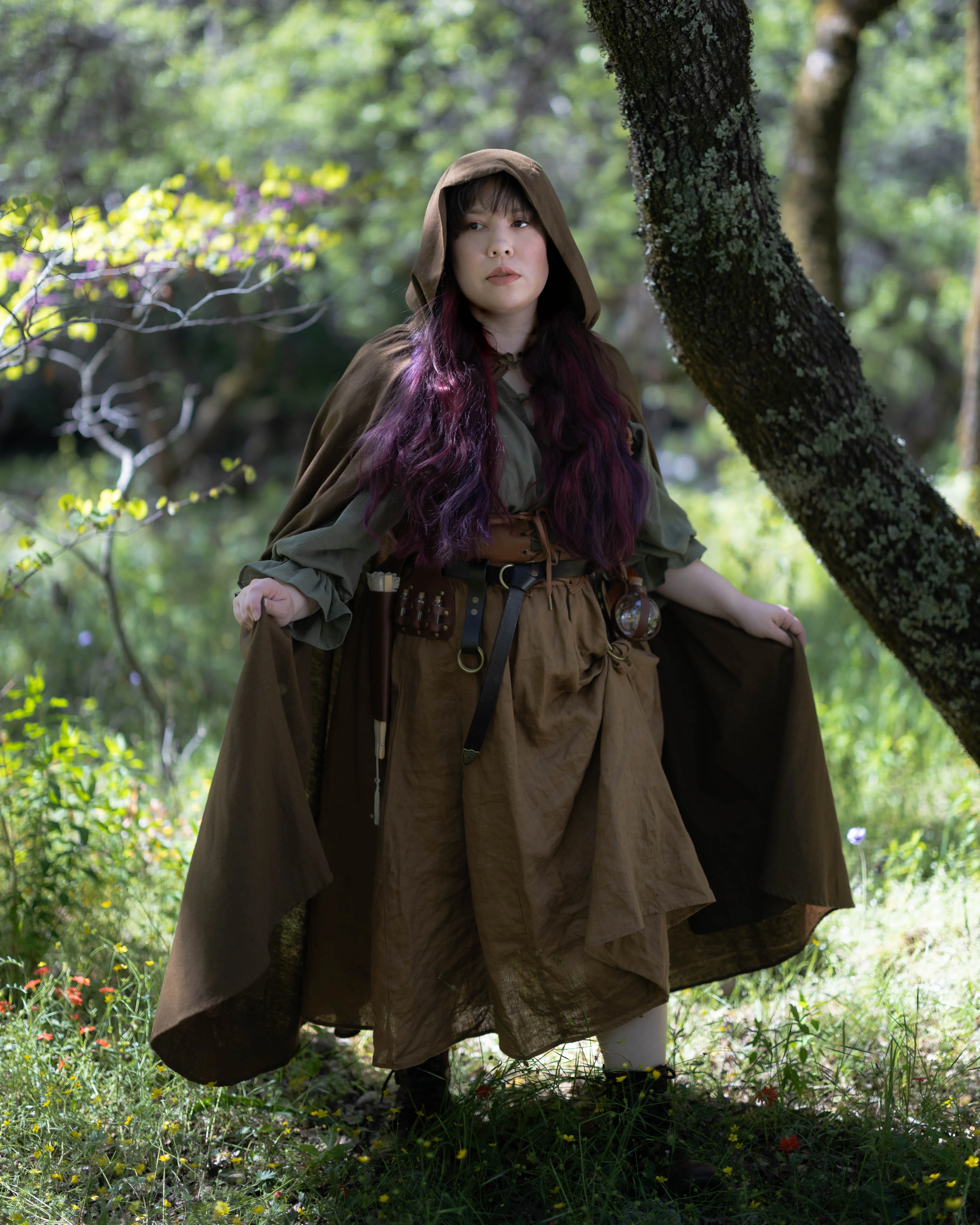 Linen Renaissance Cloak - Image 22