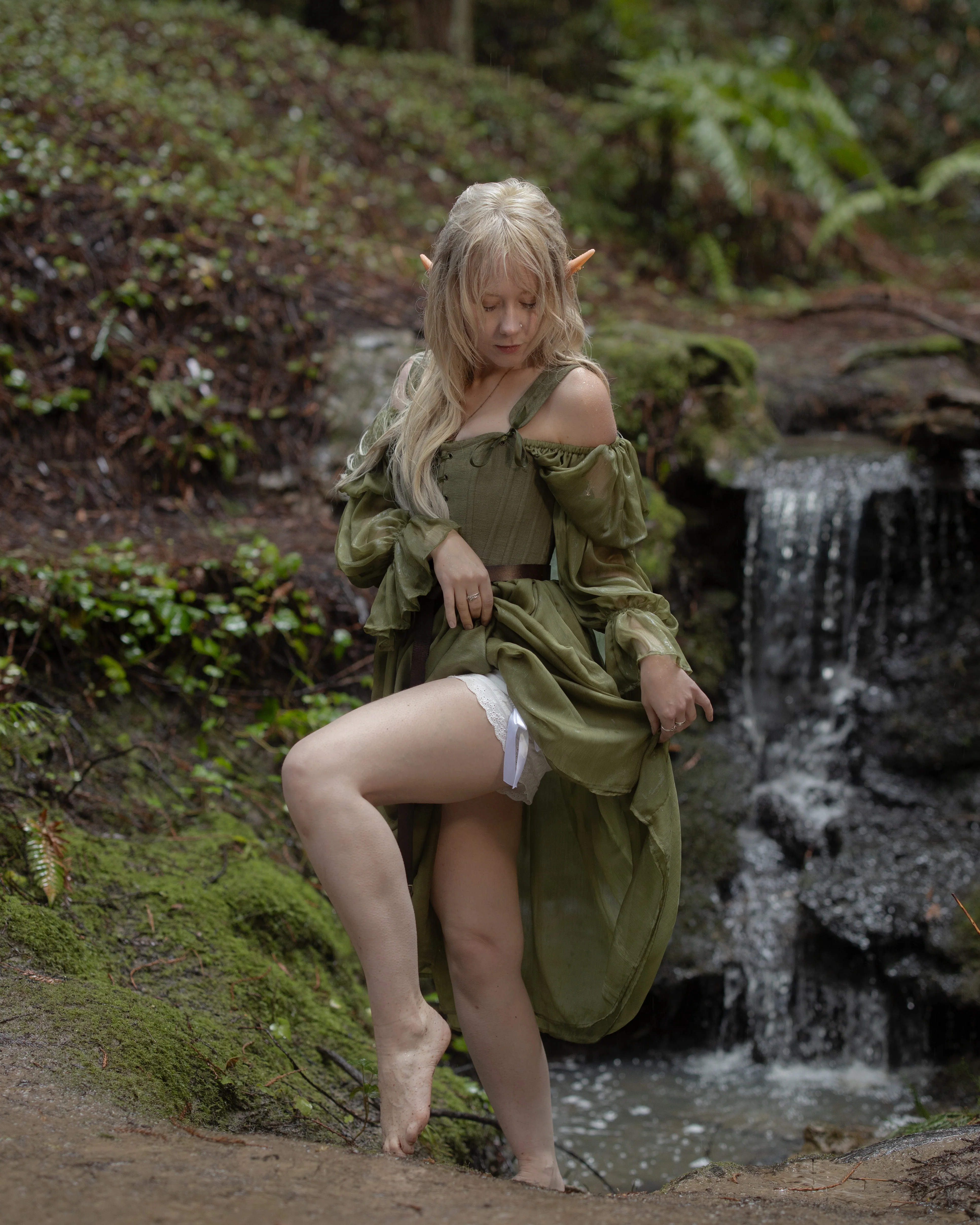 Sage Chiffon Chemise - Image 7